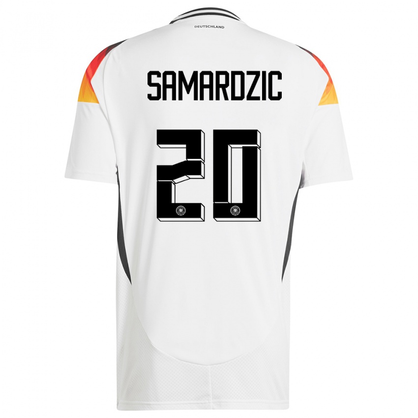 Niño Camiseta Alemania Lazar Samardzic #20 Blanco 1ª Equipación 24-26 La Camisa
