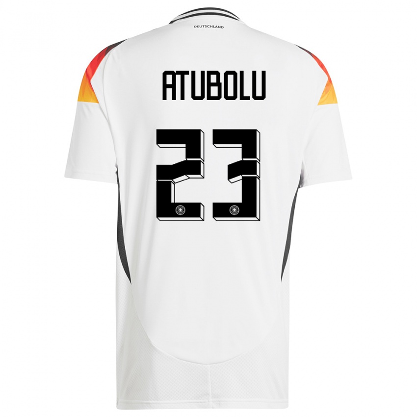 Niño Camiseta Alemania Noah Atubolu #23 Blanco 1ª Equipación 24-26 La Camisa