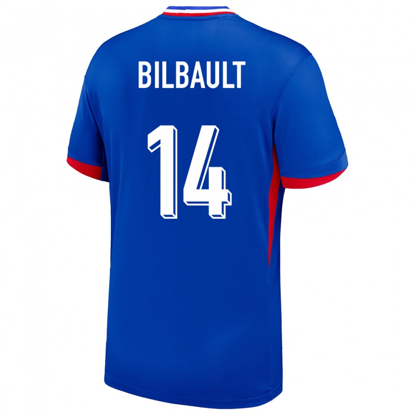 Niño Camiseta Francia Charlotte Bilbault #14 Azul 1ª Equipación 24-26 La Camisa