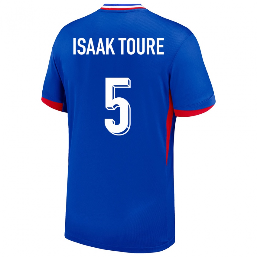Niño Camiseta Francia Souleymane Isaak Toure #5 Azul 1ª Equipación 24-26 La Camisa
