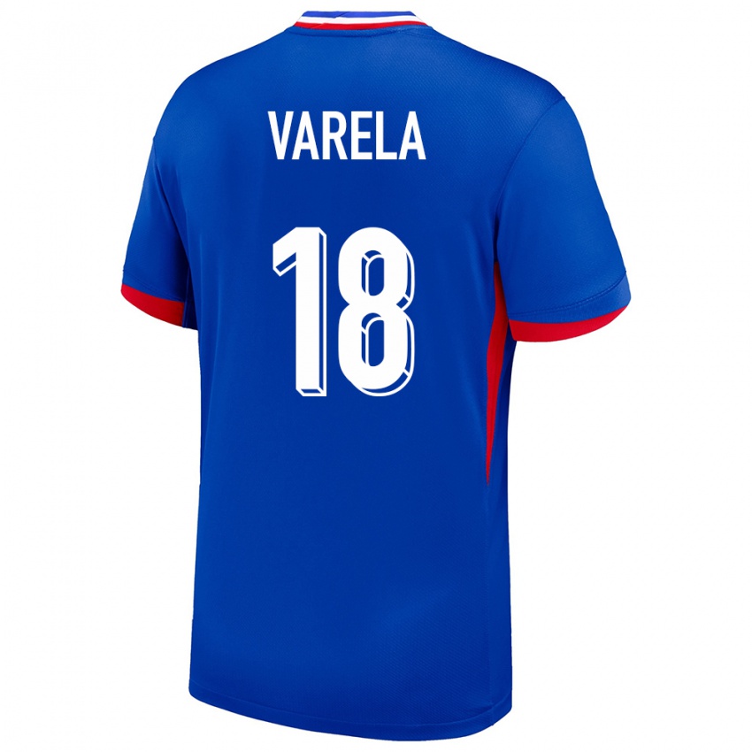 Niño Camiseta Francia Jordan Varela #18 Azul 1ª Equipación 24-26 La Camisa