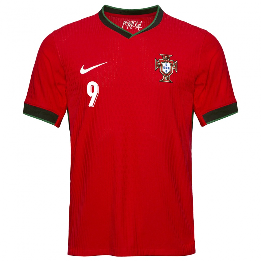 Niño Camiseta Portugal Goncalo Ramos #9 Rojo 1ª Equipación 24-26 La Camisa