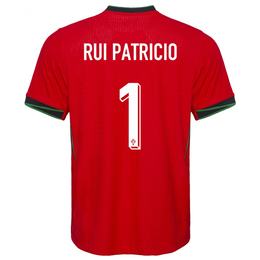 Niño Camiseta Portugal Rui Patricio #1 Rojo 1ª Equipación 24-26 La Camisa