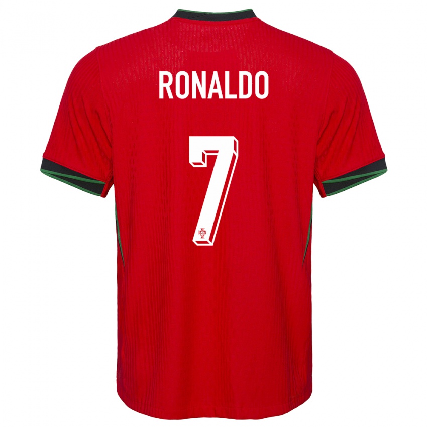 Niño Camiseta Portugal Cristiano Ronaldo #7 Rojo 1ª Equipación 24-26 La Camisa