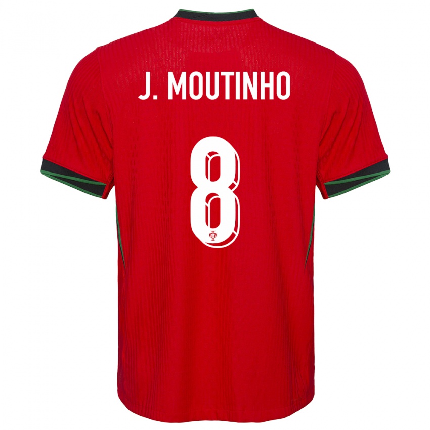 Niño Camiseta Portugal Joao Moutinho #8 Rojo 1ª Equipación 24-26 La Camisa