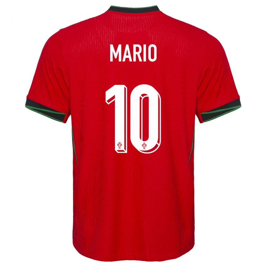 Niño Camiseta Portugal Joao Mario #10 Rojo 1ª Equipación 24-26 La Camisa