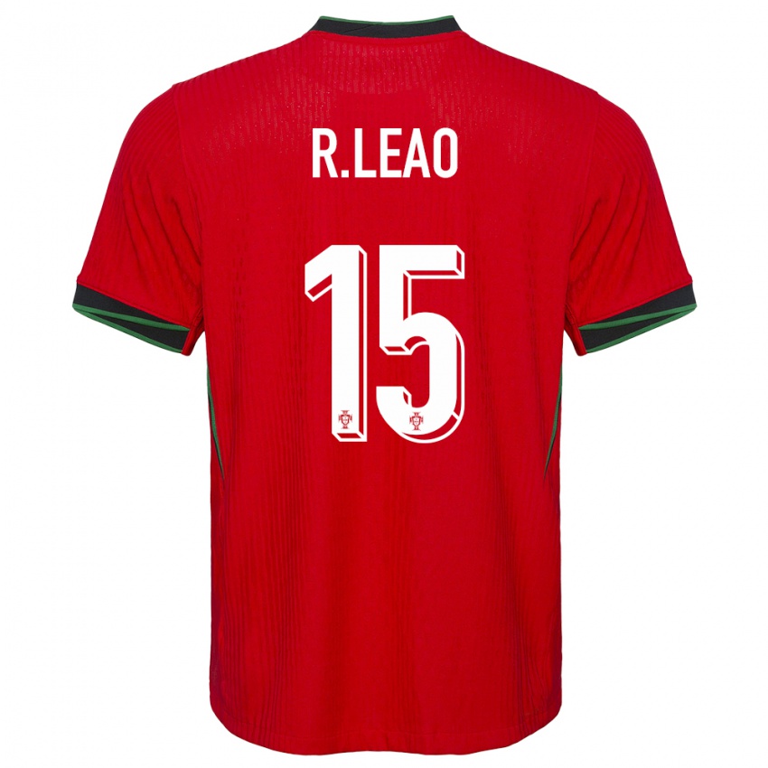 Niño Camiseta Portugal Rafael Leao #15 Rojo 1ª Equipación 24-26 La Camisa
