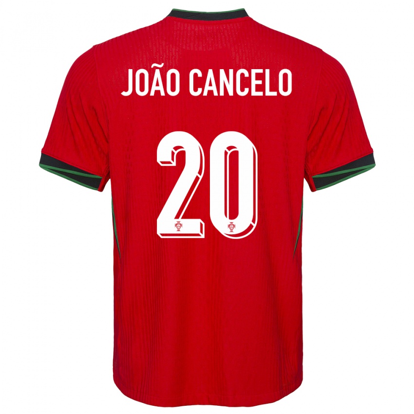 Niño Camiseta Portugal Joao Cancelo #20 Rojo 1ª Equipación 24-26 La Camisa