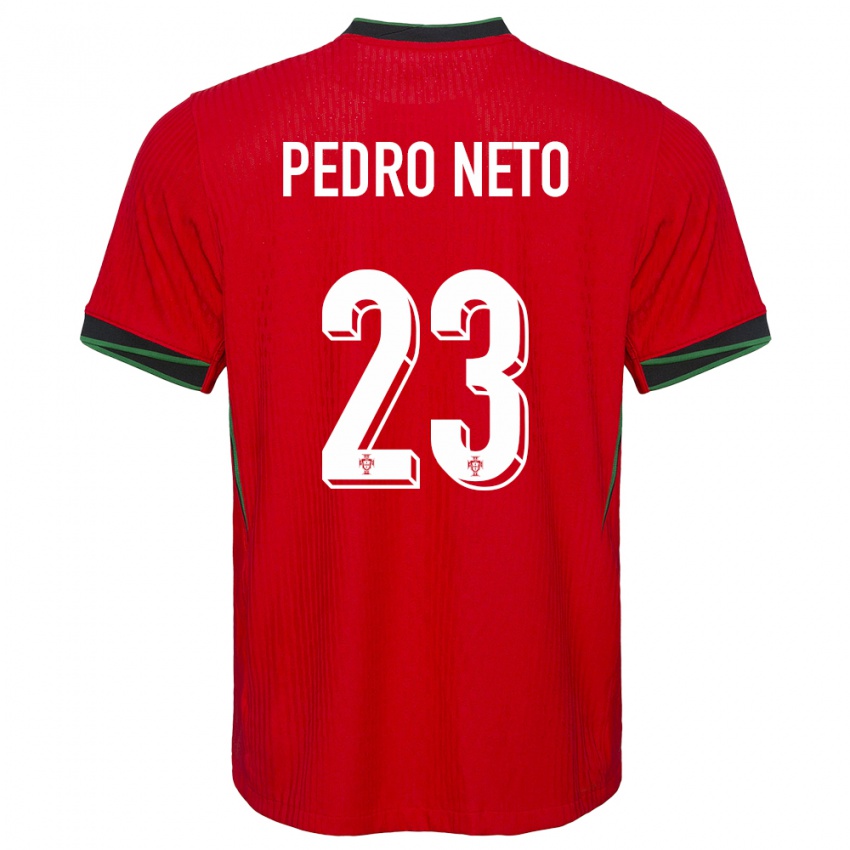 Niño Camiseta Portugal Pedro Neto #23 Rojo 1ª Equipación 24-26 La Camisa