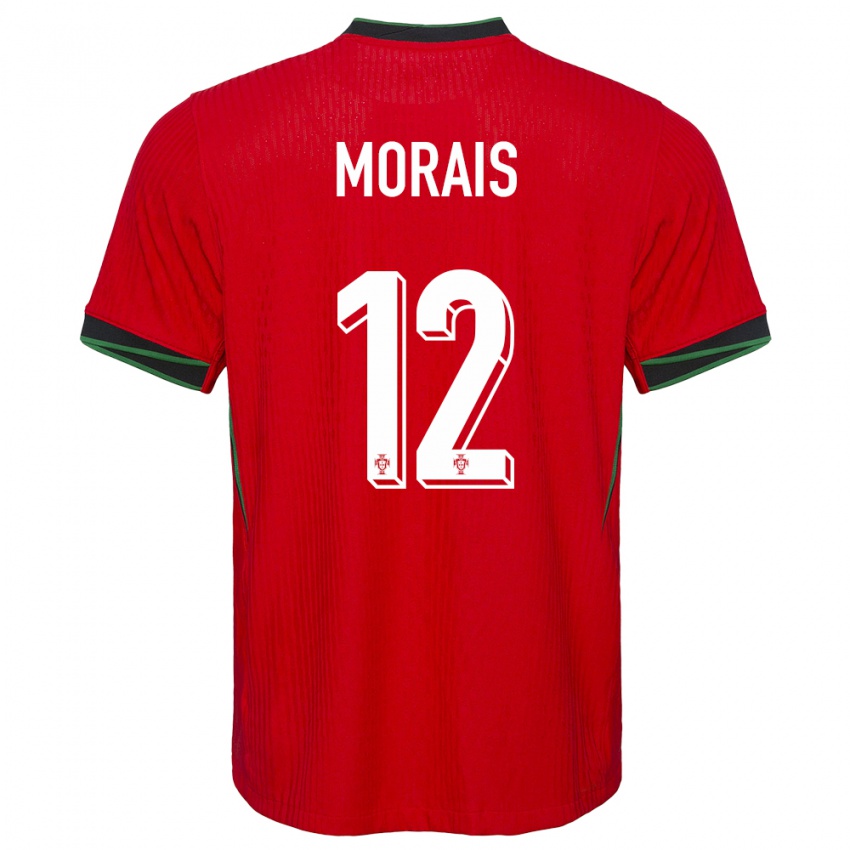 Niño Camiseta Portugal Patricia Morais #12 Rojo 1ª Equipación 24-26 La Camisa