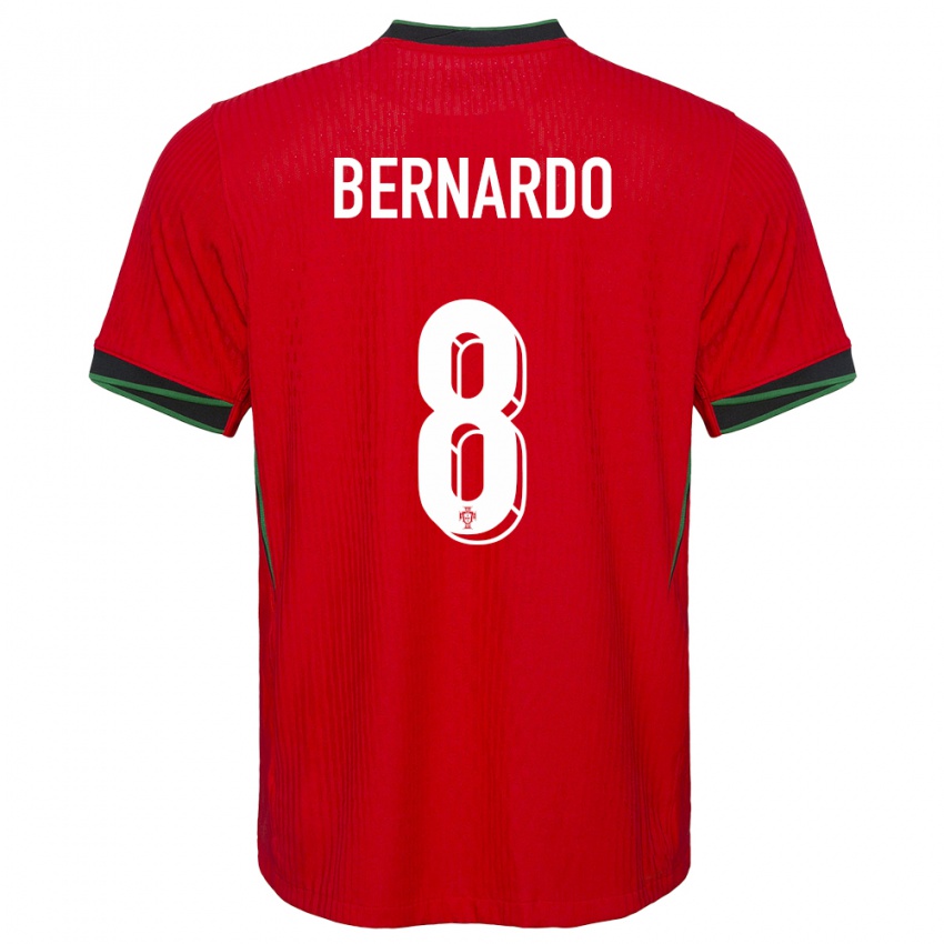 Niño Camiseta Portugal Paulo Bernardo #8 Rojo 1ª Equipación 24-26 La Camisa