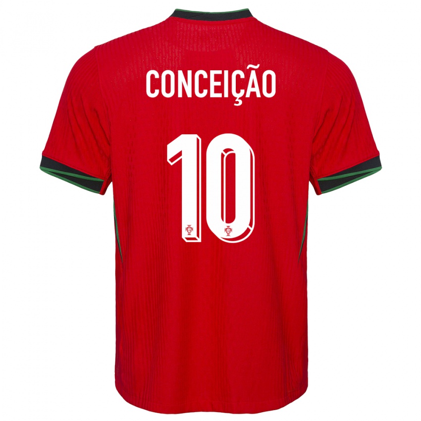 Niño Camiseta Portugal Francisco Conceicao #10 Rojo 1ª Equipación 24-26 La Camisa