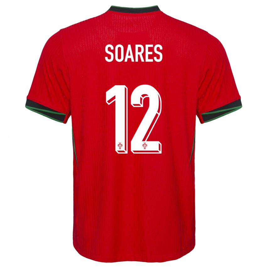 Niño Camiseta Portugal Samuel Soares #12 Rojo 1ª Equipación 24-26 La Camisa