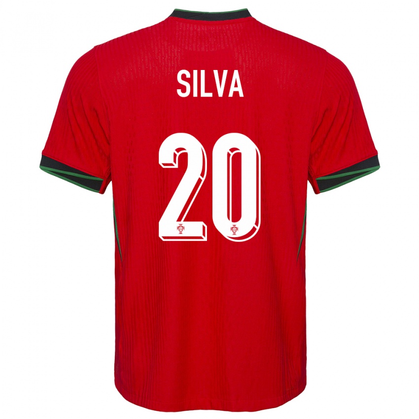 Niño Camiseta Portugal Fabio Silva #20 Rojo 1ª Equipación 24-26 La Camisa