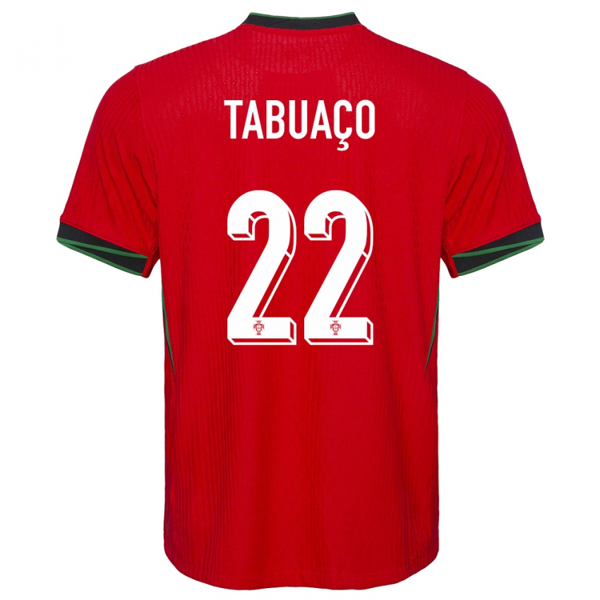 Niño Camiseta Portugal Goncalo Tabuaco #22 Rojo 1ª Equipación 24-26 La Camisa