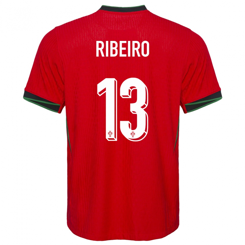 Niño Camiseta Portugal Antonio Ribeiro #13 Rojo 1ª Equipación 24-26 La Camisa