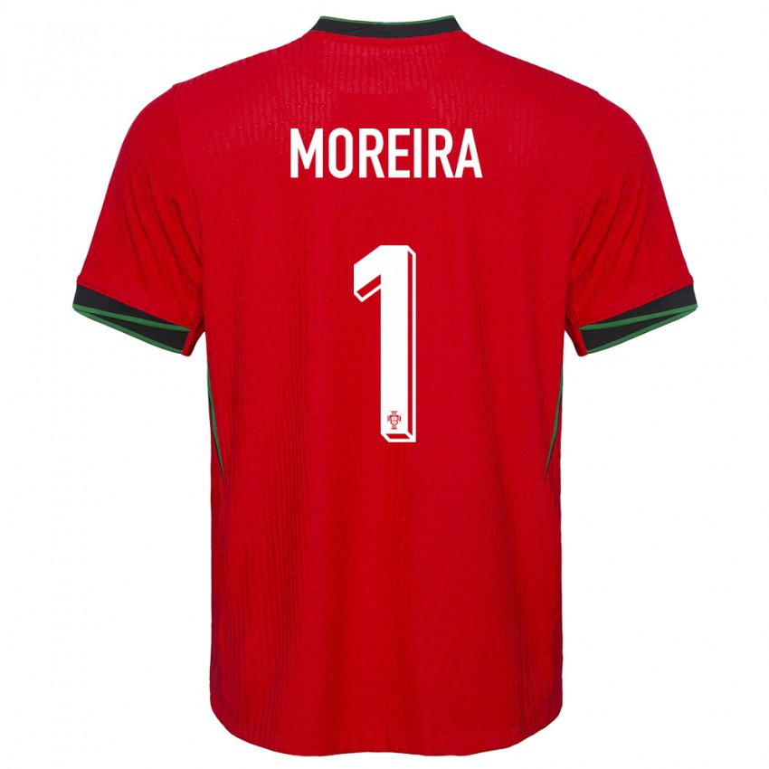 Niño Camiseta Portugal Andre Moreira #1 Rojo 1ª Equipación 24-26 La Camisa