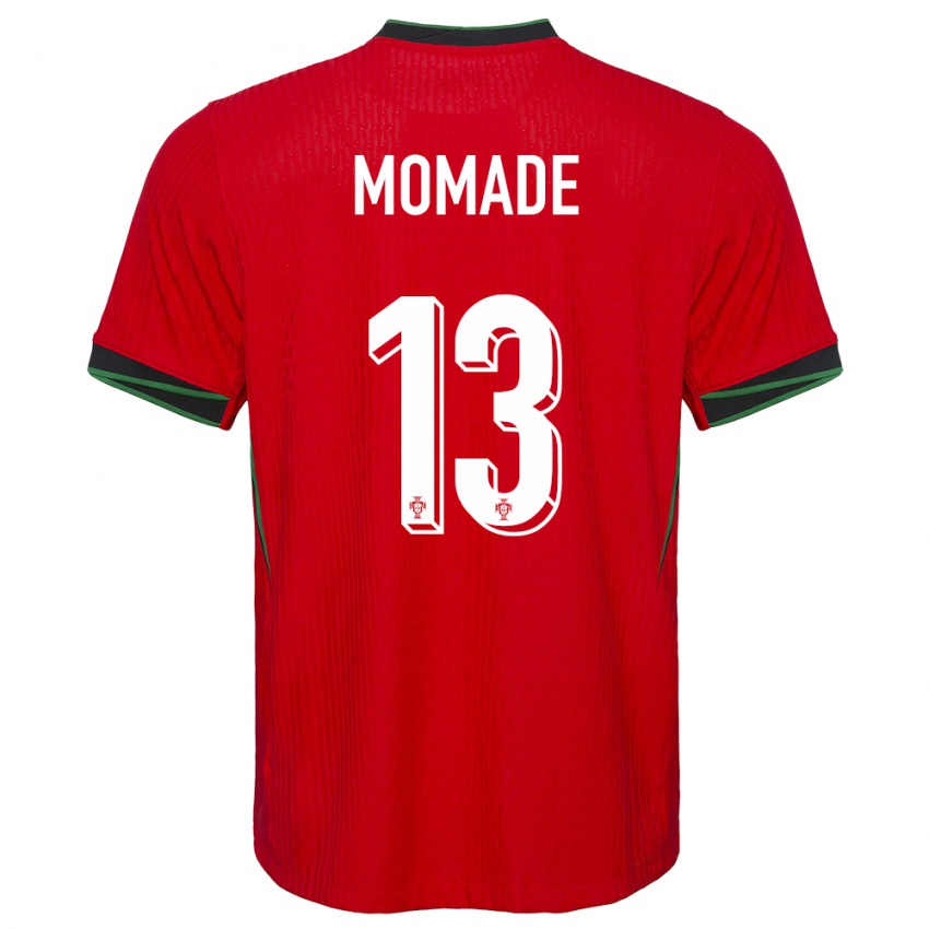 Niño Camiseta Portugal Rayhan Momade #13 Rojo 1ª Equipación 24-26 La Camisa