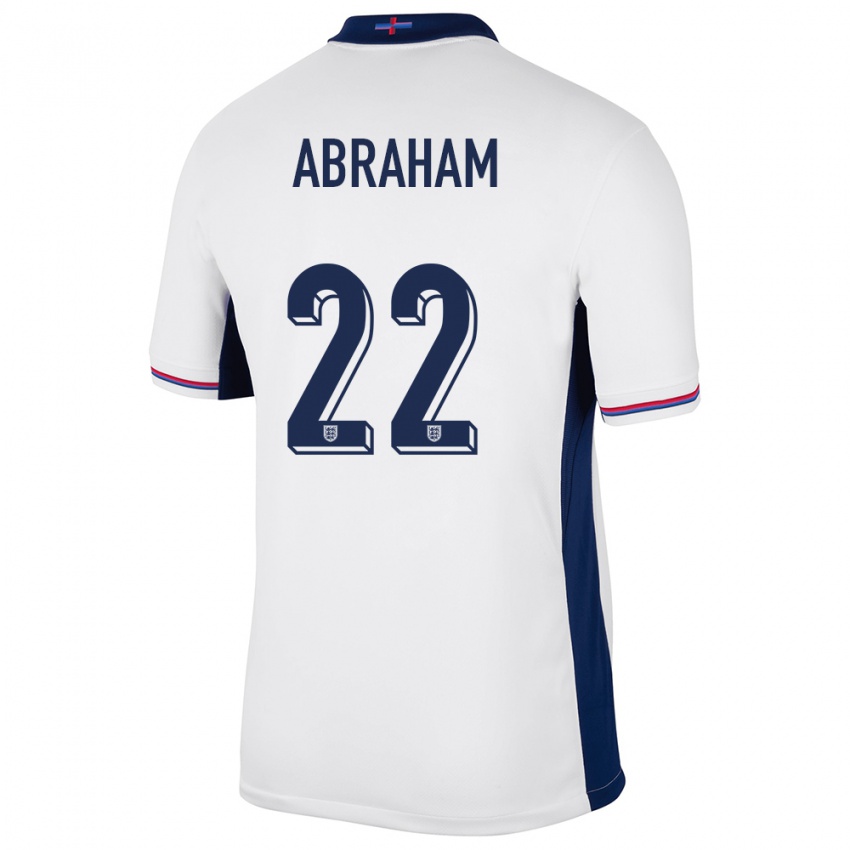 Niño Camiseta Inglaterra Tammy Abraham #22 Blanco 1ª Equipación 24-26 La Camisa