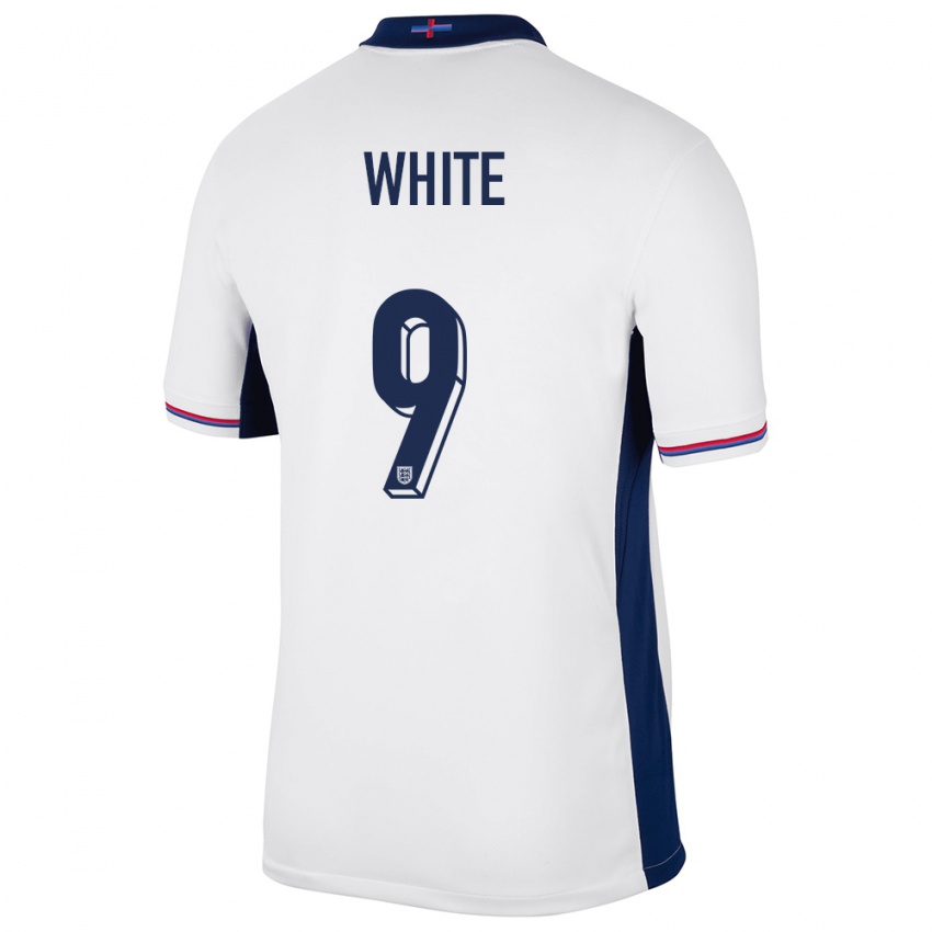 Niño Camiseta Inglaterra Ellen White #9 Blanco 1ª Equipación 24-26 La Camisa