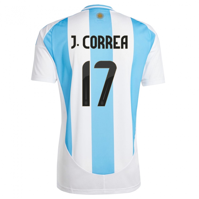 Niño Camiseta Argentina Joaquin Correa #17 Blanco Azul 1ª Equipación 24-26 La Camisa