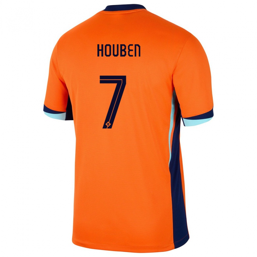 Niño Camiseta Países Bajos Iggy Houben #7 Naranja 1ª Equipación 24-26 La Camisa