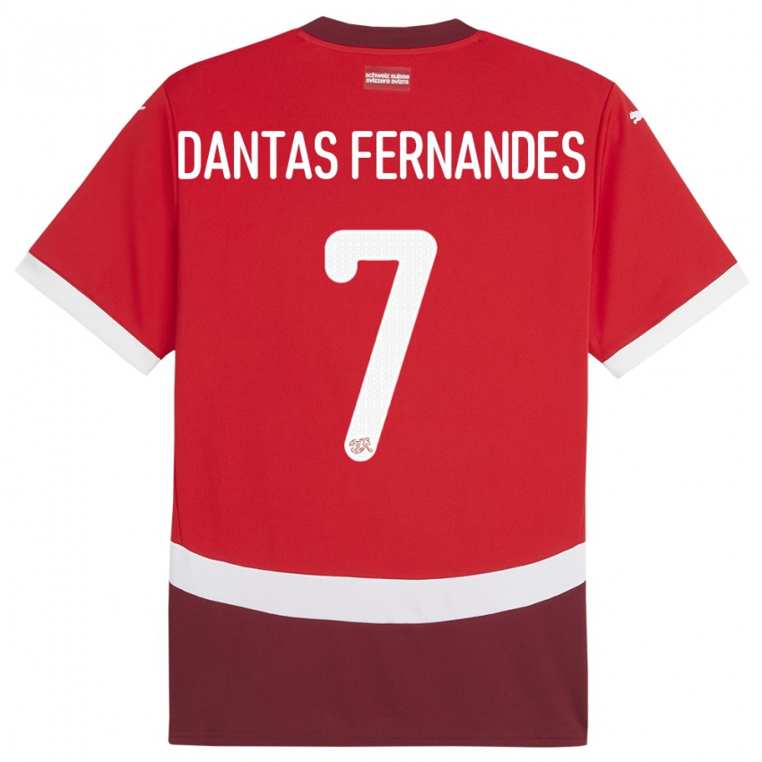 Niño Camiseta Suiza Ronaldo Dantas Fernandes #7 Rojo 1ª Equipación 24-26 La Camisa