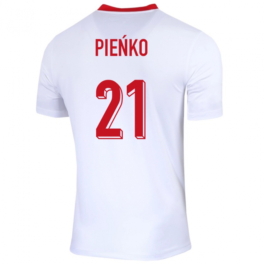 Niño Camiseta Polonia Tomasz Pienko #21 Blanco 1ª Equipación 24-26 La Camisa