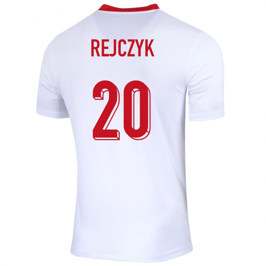 Niño Camiseta Polonia Filip Rejczyk #20 Blanco 1ª Equipación 24-26 La Camisa