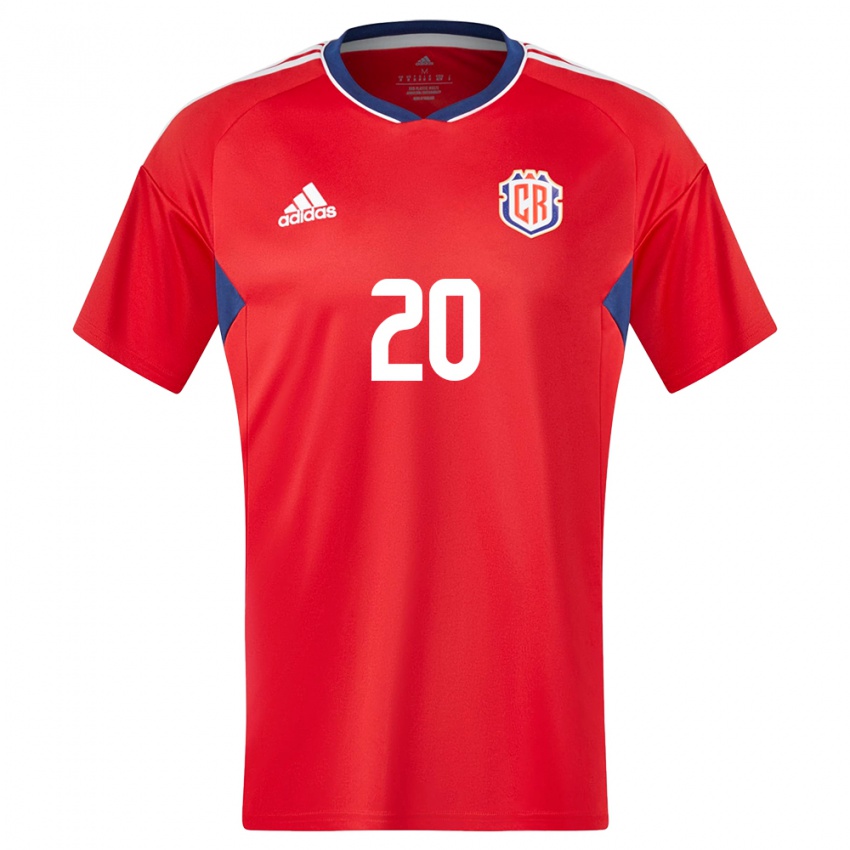 Niño Camiseta Costa Rica Enyel Escoe #20 Rojo 1ª Equipación 24-26 La Camisa