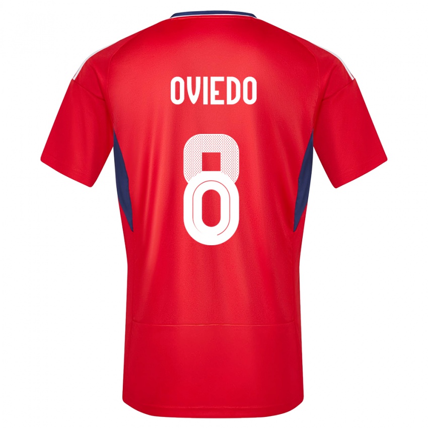 Niño Camiseta Costa Rica Bryan Oviedo #8 Rojo 1ª Equipación 24-26 La Camisa