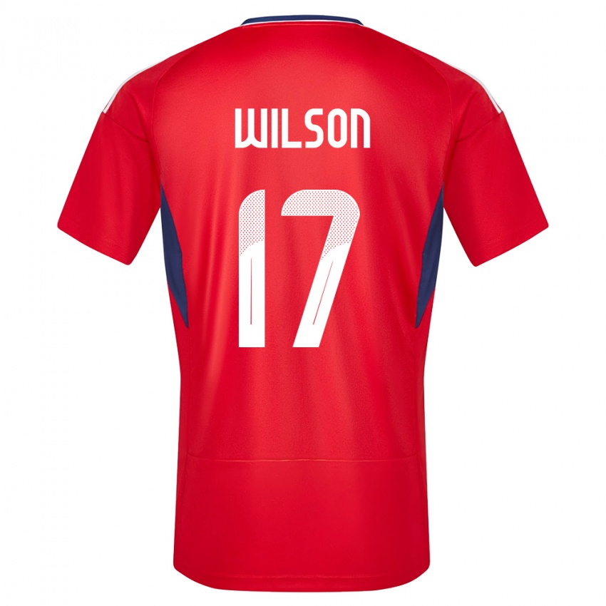 Niño Camiseta Costa Rica Roan Wilson #17 Rojo 1ª Equipación 24-26 La Camisa