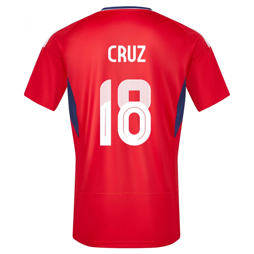 Niño Camiseta Costa Rica Aaron Cruz #18 Rojo 1ª Equipación 24-26 La Camisa