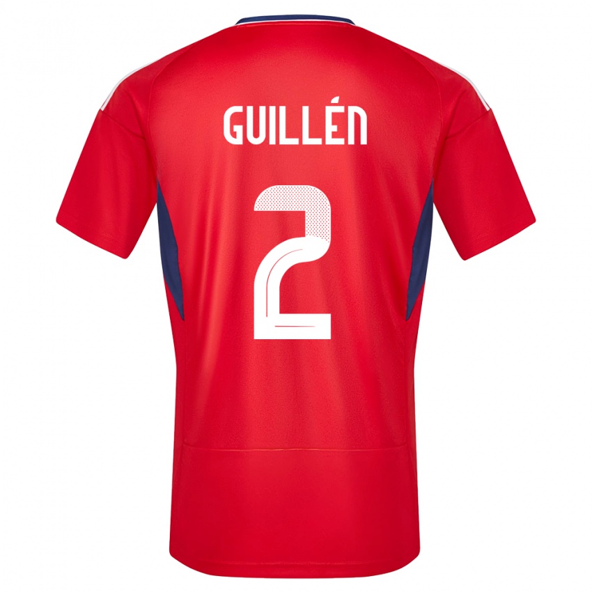 Niño Camiseta Costa Rica Gabriela Guillen #2 Rojo 1ª Equipación 24-26 La Camisa