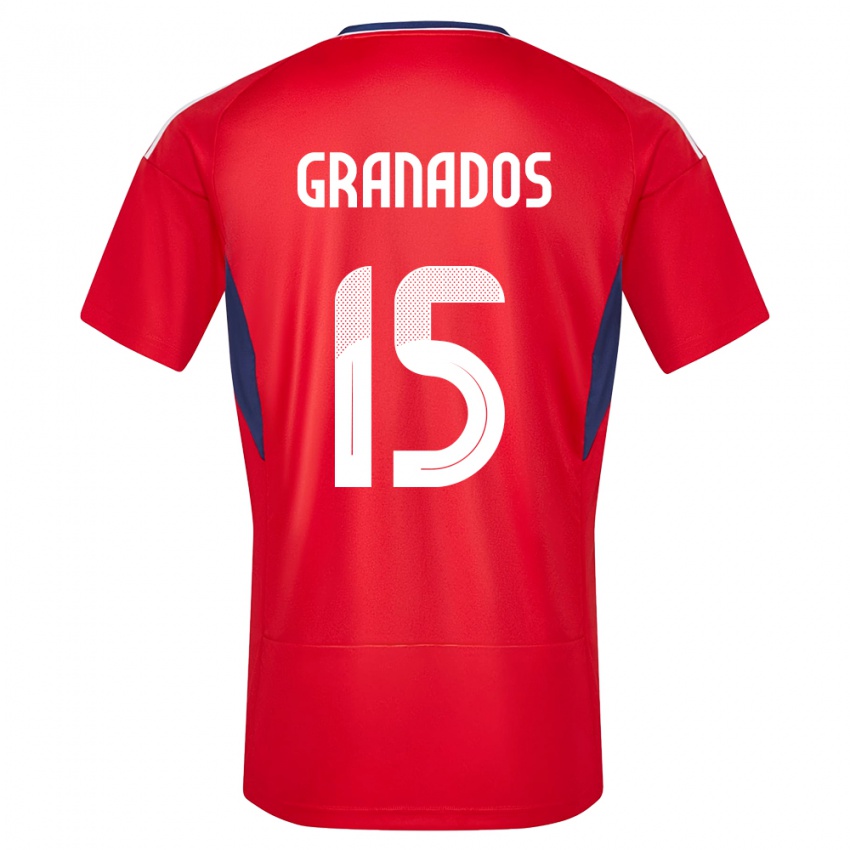 Niño Camiseta Costa Rica Cristin Granados #15 Rojo 1ª Equipación 24-26 La Camisa