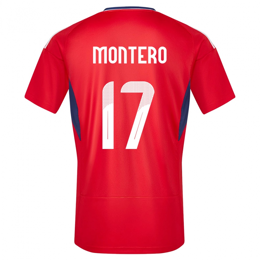 Niño Camiseta Costa Rica Michelle Montero #17 Rojo 1ª Equipación 24-26 La Camisa