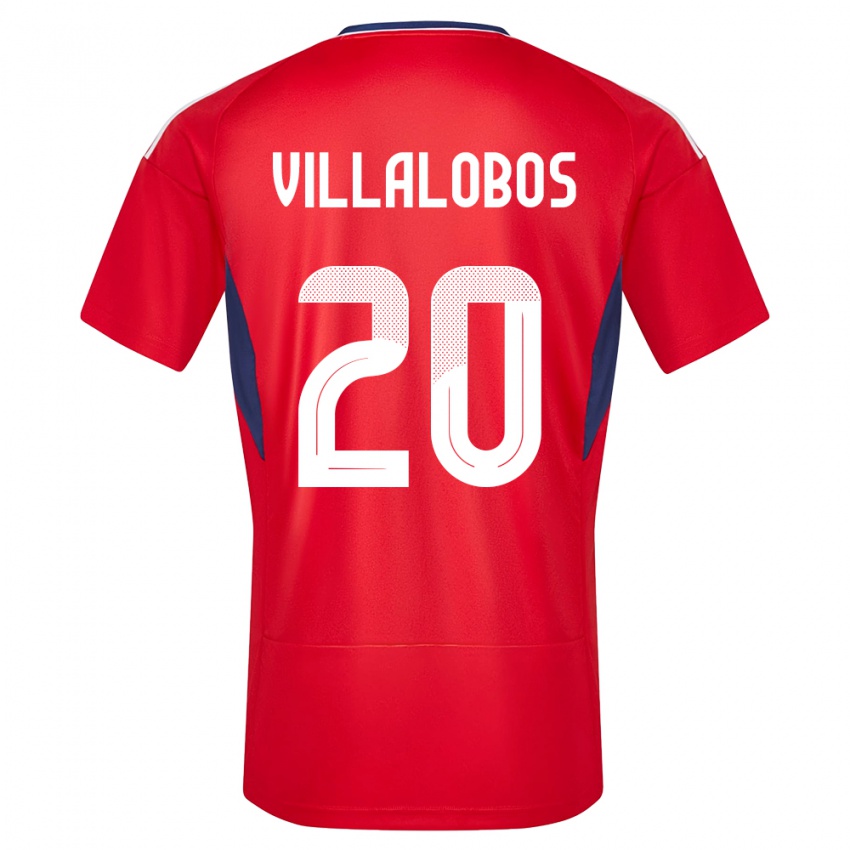 Niño Camiseta Costa Rica Fabiola Villalobos #20 Rojo 1ª Equipación 24-26 La Camisa