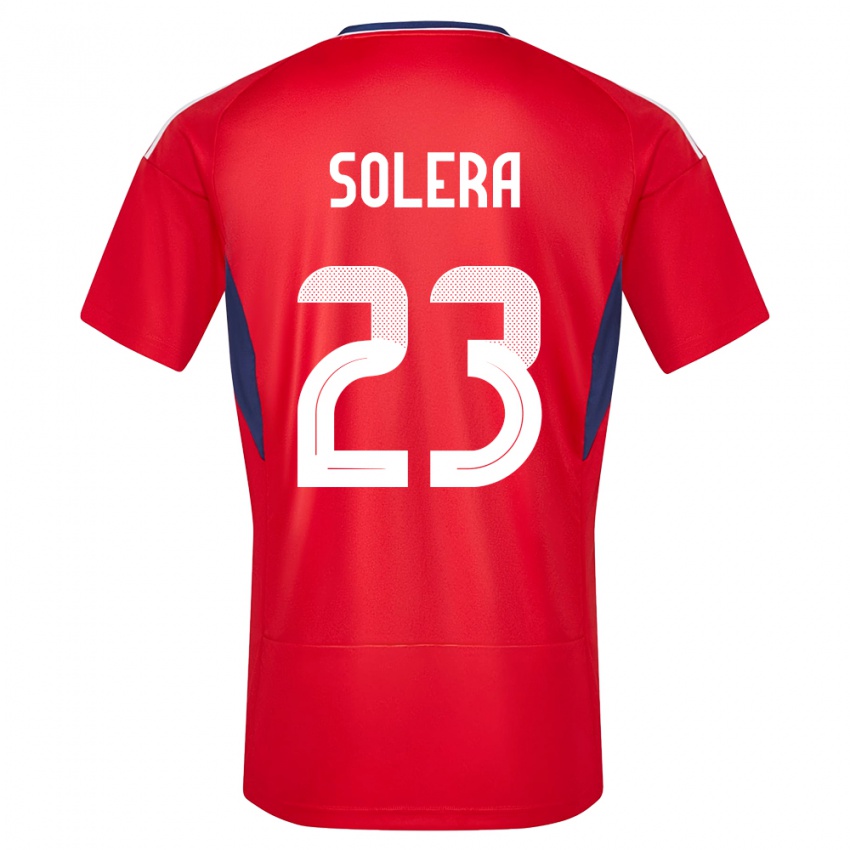 Niño Camiseta Costa Rica Daniela Solera #23 Rojo 1ª Equipación 24-26 La Camisa
