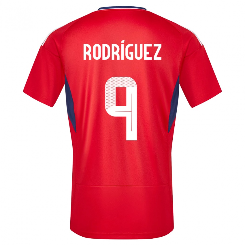 Niño Camiseta Costa Rica Doryan Rodriguez #9 Rojo 1ª Equipación 24-26 La Camisa