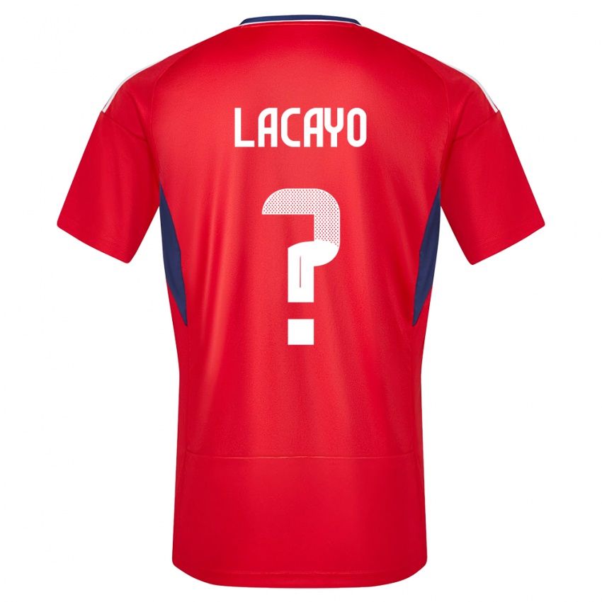 Niño Camiseta Costa Rica Marcelo Lacayo #0 Rojo 1ª Equipación 24-26 La Camisa