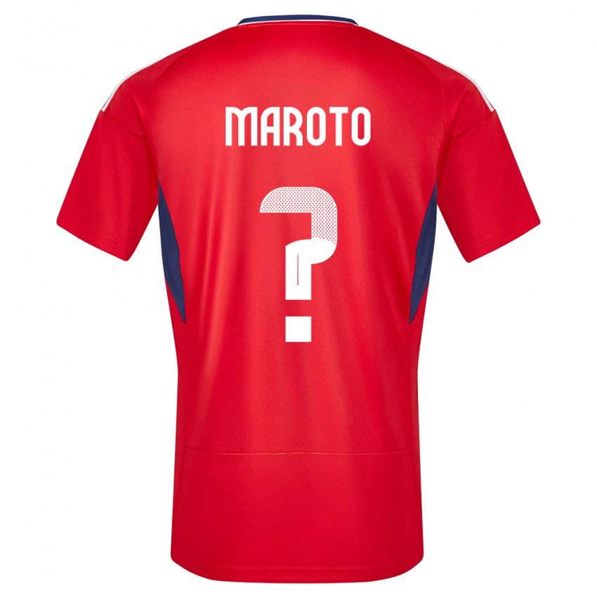 Niño Camiseta Costa Rica Victor Maroto #0 Rojo 1ª Equipación 24-26 La Camisa