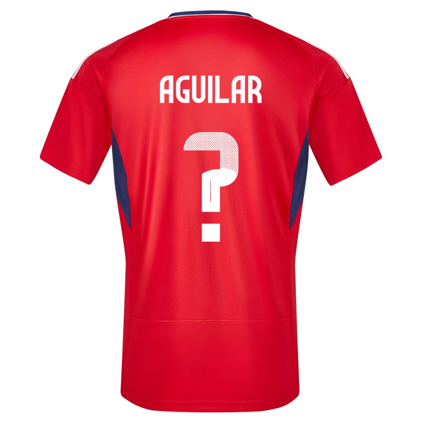 Niño Camiseta Costa Rica Deylan Aguilar #0 Rojo 1ª Equipación 24-26 La Camisa