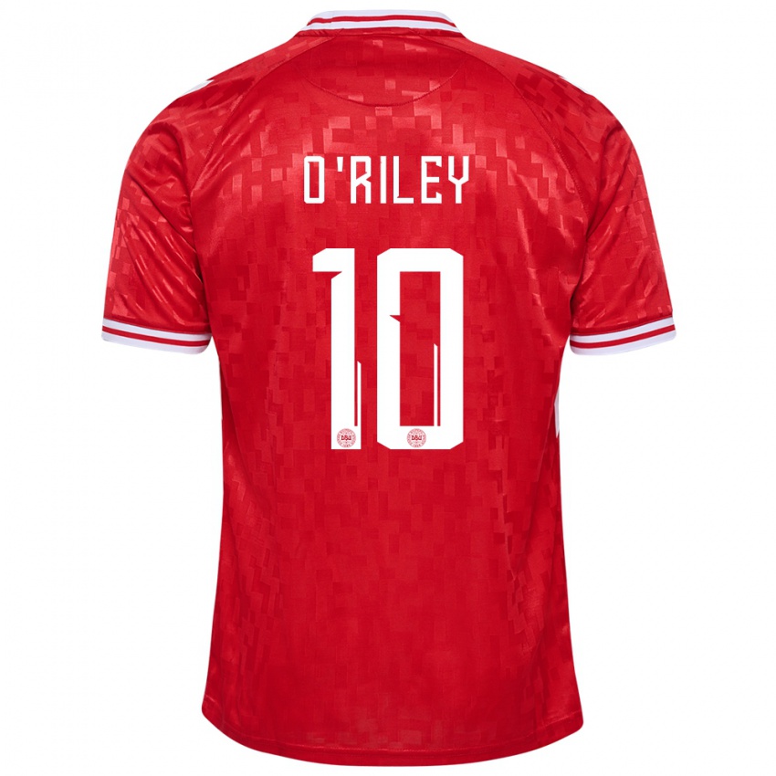 Niño Camiseta Dinamarca Matt O Riley #10 Rojo 1ª Equipación 24-26 La Camisa