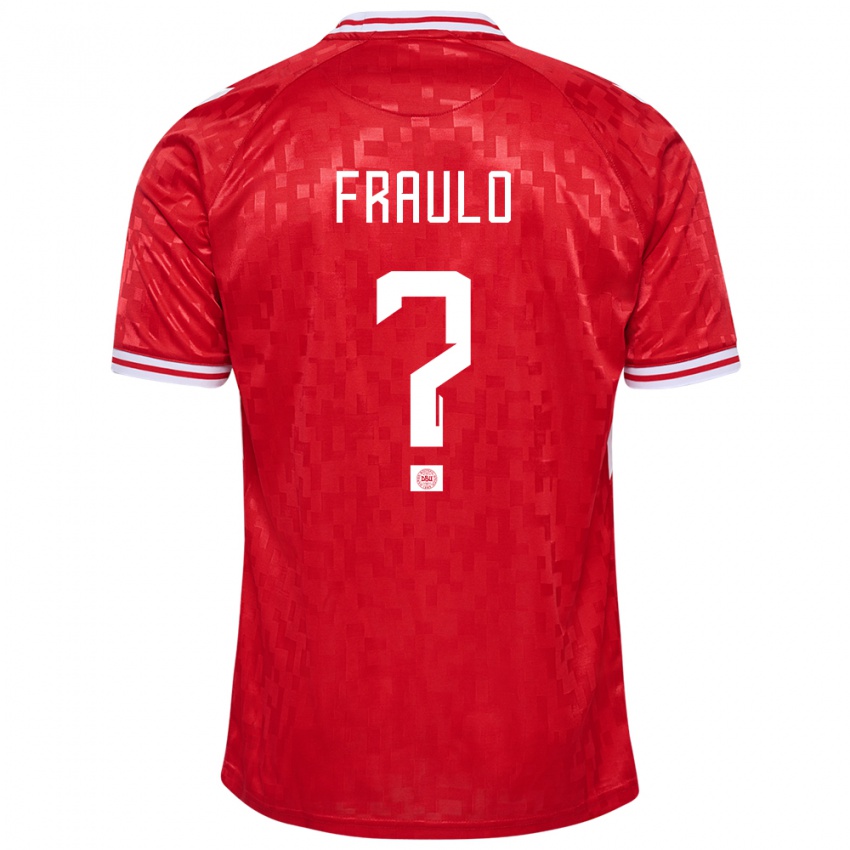 Niño Camiseta Dinamarca Gustav Fraulo #0 Rojo 1ª Equipación 24-26 La Camisa
