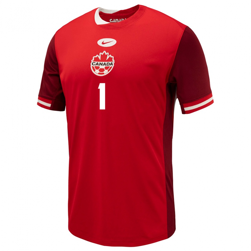 Niño Camiseta Canadá Anna Karpenko #1 Rojo 1ª Equipación 24-26 La Camisa