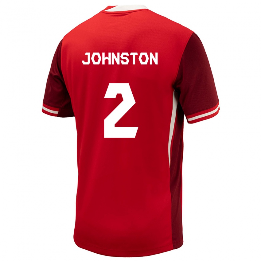 Niño Camiseta Canadá Alistair Johnston #2 Rojo 1ª Equipación 24-26 La Camisa