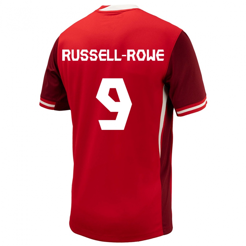 Niño Camiseta Canadá Jacen Russell-Rowe #9 Rojo 1ª Equipación 24-26 La Camisa