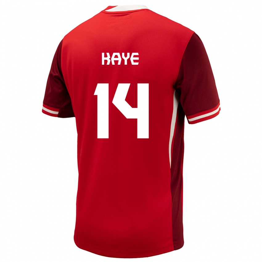 Niño Camiseta Canadá Mark Anthony Kaye #14 Rojo 1ª Equipación 24-26 La Camisa