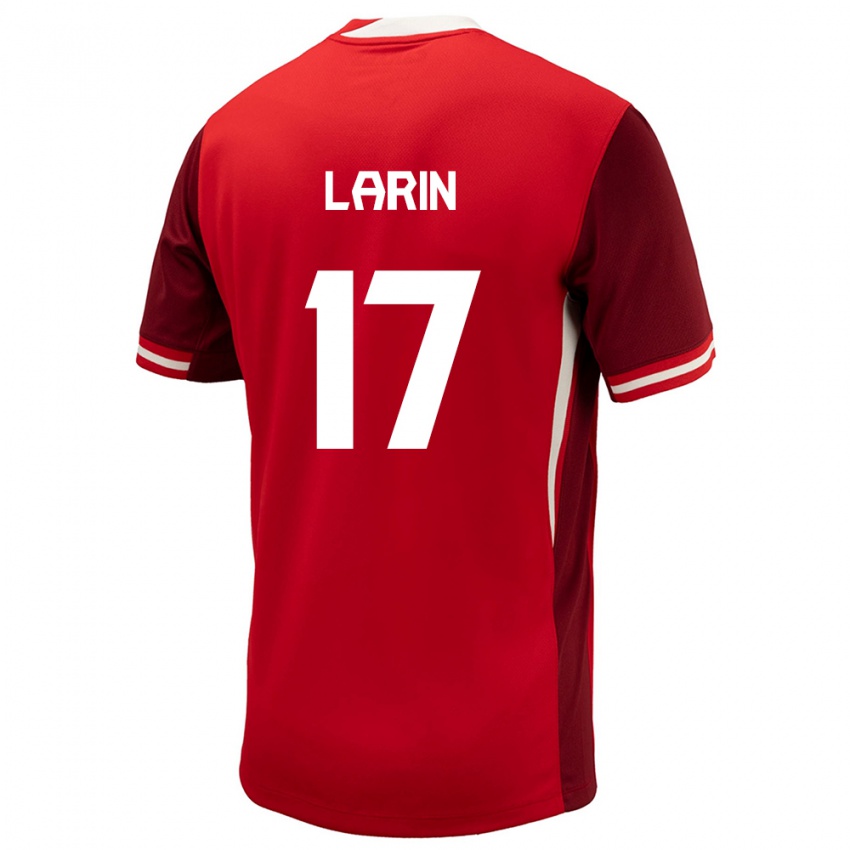 Niño Camiseta Canadá Cyle Larin #17 Rojo 1ª Equipación 24-26 La Camisa
