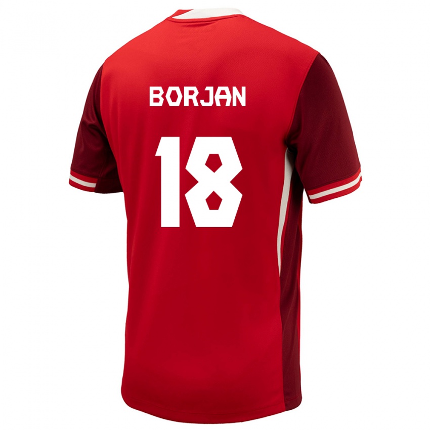 Niño Camiseta Canadá Milan Borjan #18 Rojo 1ª Equipación 24-26 La Camisa